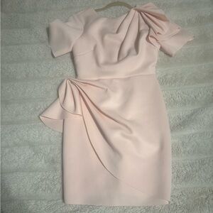 River Island Blush One Shoulder Dress - US 6 / UK 10